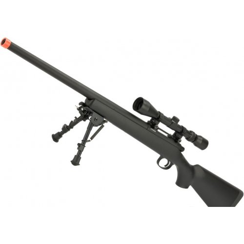 CYMA VSR-10 Bolt Action Sniper Rifle (Color: Black w/ Scope Rail)